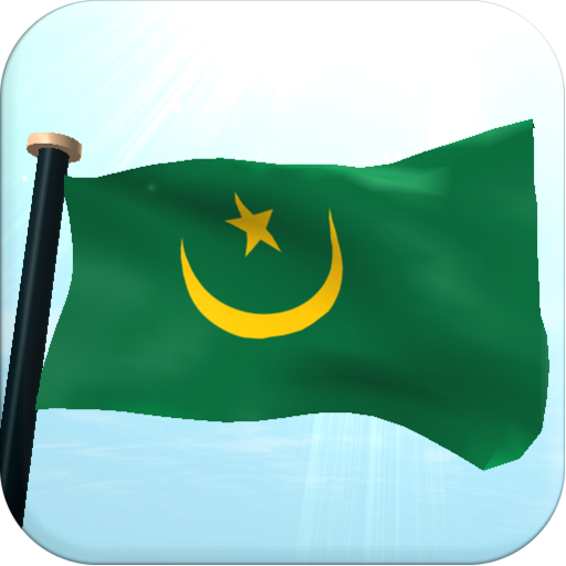 Mauritania Flag 3D Wallpaper logo