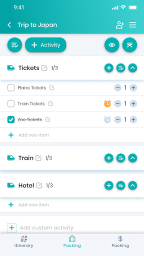 TravelAll -Travel Packing List