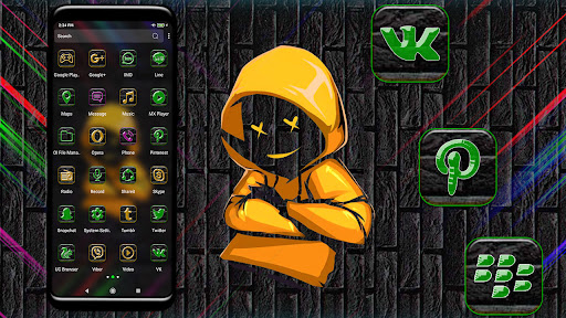Hoodie Dude Theme Launcher Screen 2