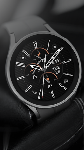Carbon v6 Analog watch face