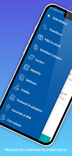 Android application e-ximBanking screenshort