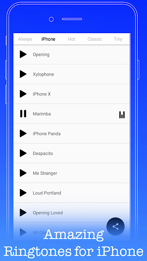 Android application Ringtones for iPhone & Android screenshort