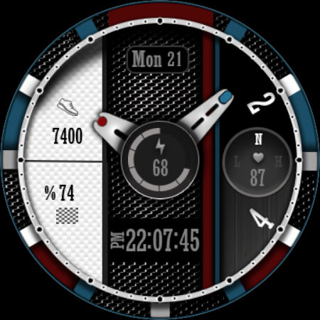 Android application W-Design WOS072 - Watch Face screenshort