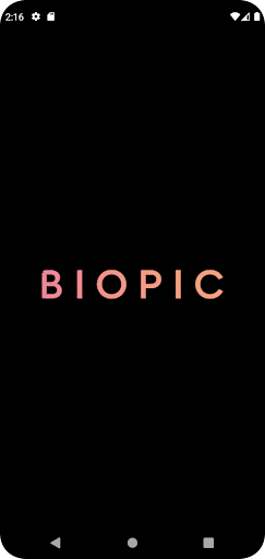 Android application BIOPIC screenshort