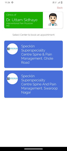 Specklin Superspecialty Centre Screen 2