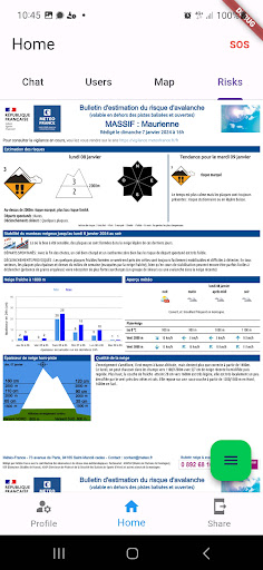 Android application Snowbuddy screenshort