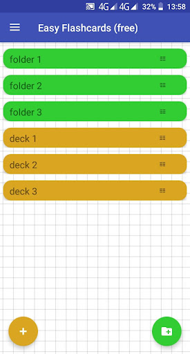 Android application Easy Flashcards screenshort