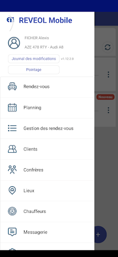 Android application REVEOL Mobilité screenshort
