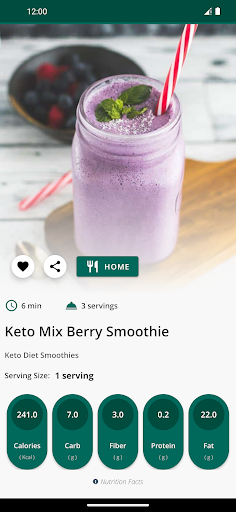 Keto Diet Smoothie Recipes Screen 2