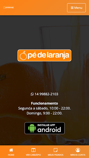 Android application Pé de Laranja Bauru screenshort