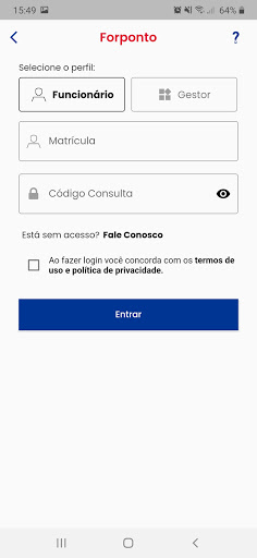 Android application Forponto App screenshort