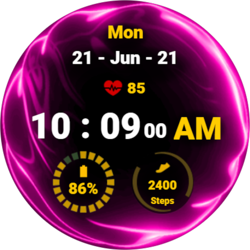 Fluid Pink Watch Face logo