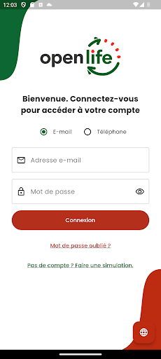Android application Open Life screenshort