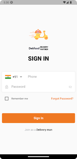 Delifood Delivery Partner Screen 3