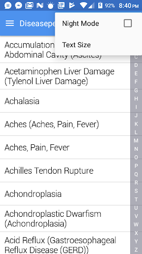 Diseasepedia Screen 2