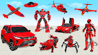 screenshot of Flying Prado Car Robot Game