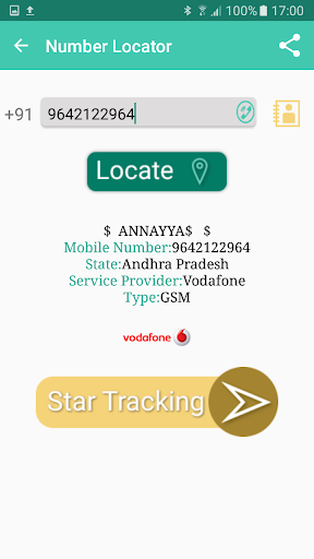 Mobile Number Location  Area