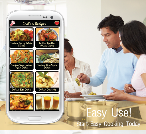 Android application Indian Recipes screenshort