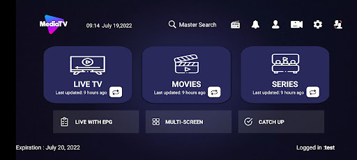 MediaTV OTT Screen 3