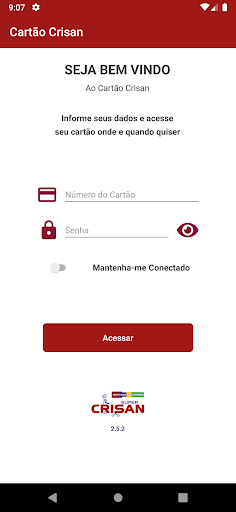 Android application Cartão Crisan screenshort