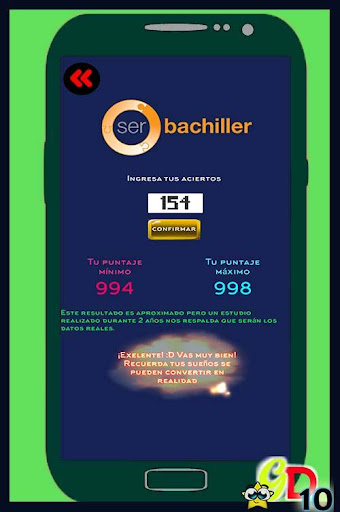 PUNTAJE SER BACHILLER 2018