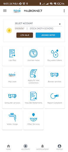 Android application MAJIKONNECT screenshort