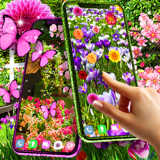 Flower garden live wallpaper Logo
