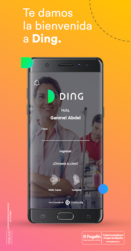 Android application Ding screenshort
