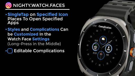 Night 108 - watch face screenshot 16