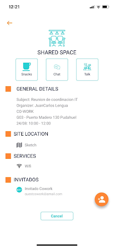 Android application SGS Co-Work screenshort