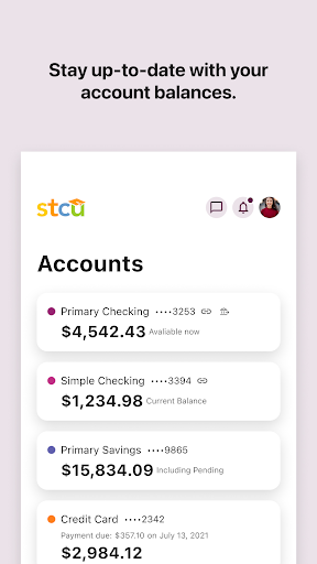 STCU Mobile Banking Screen 3
