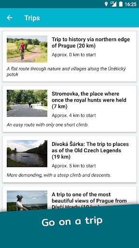 Screenshot of Prague on Bike