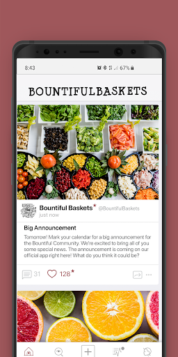 Screenshot of Bountiful Baskets