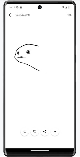 Android application How to Draw Axolotl Easy screenshort