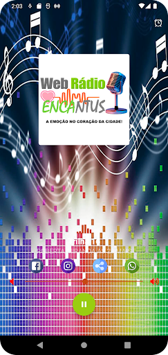 Android application Web Rádio Encantus screenshort