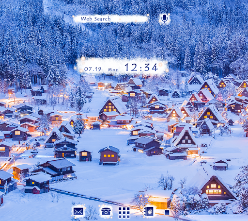 Android application Shirakawa-go Winter Theme screenshort