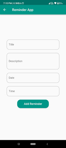 Logics Reminder App Screen 2