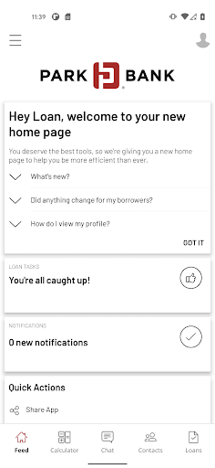 Android application Park Bank Mortgage screenshort