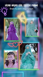 Hijab Niqab Girl Editor Frame