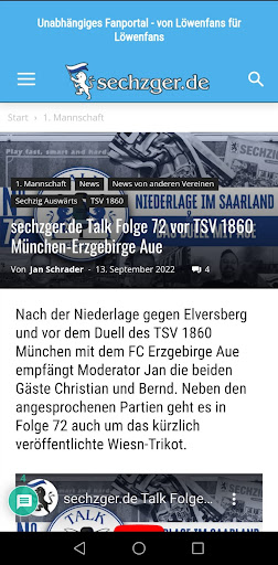 sechzger.de Screen 3