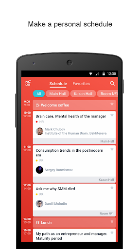 Android application Event Asia screenshort
