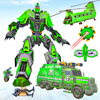 Garbage Robot Truck War Game
