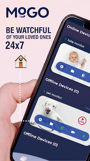 Android application Home Security CCTV Camera MoGo screenshort