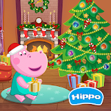 Hippo: Christmas calendar icon