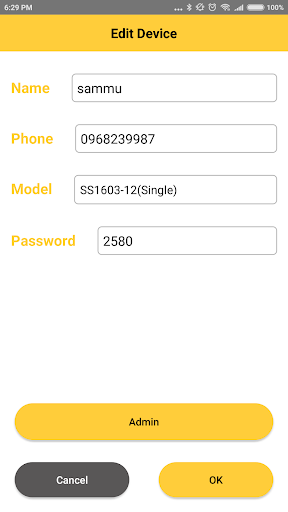 3G intercom gainwise Screen 3