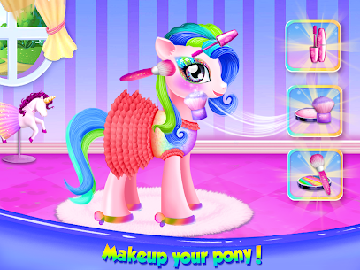 Princess Pony Beauty Makeover  Unicorn Salon Apk Download 4