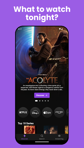 Android application WhatToWatch: Ultimate Guide screenshort