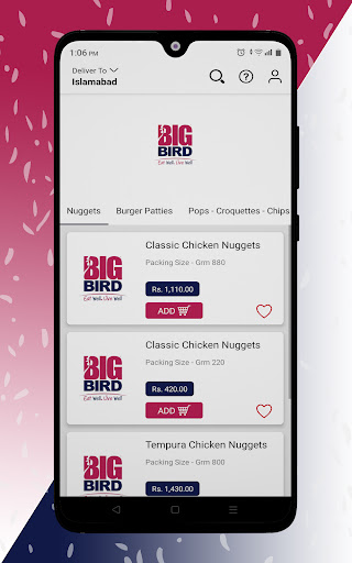 Big Bird Foods Screen 3