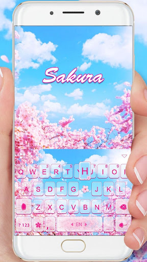 Cherry Sakura Keyboard Theme Screen 2