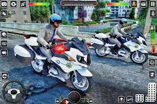 Police Bike Rider Bike Games - Screenshot 1